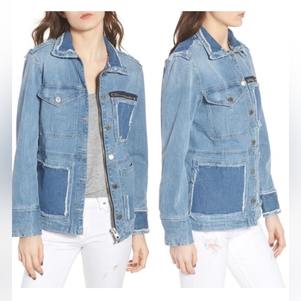 Zadig & Voltaire Distressed Blue Jean Jacket